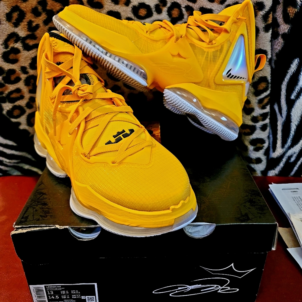 BRAND NEW! Gold Lebron XIX 19 Size 13